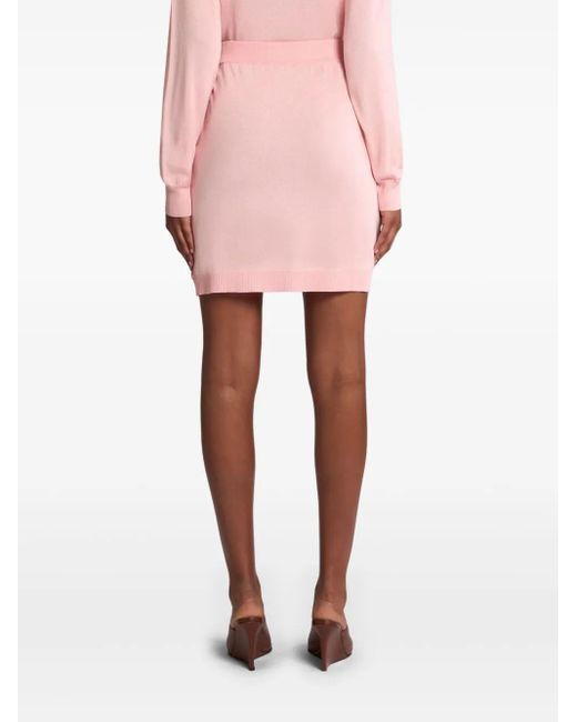 Etro Pink Strick-Minirock Mit Druck, Damen, Größe