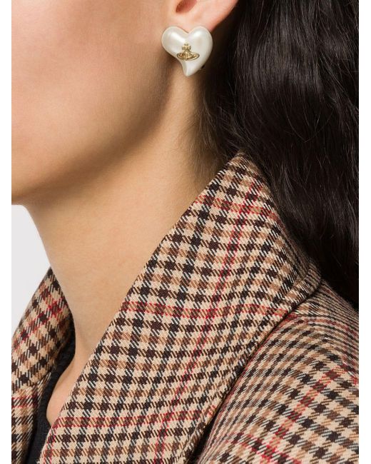 Vivienne westwood earrings heart discount