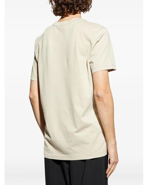 メンズ Moncler ロゴパッチ Tシャツ Natural