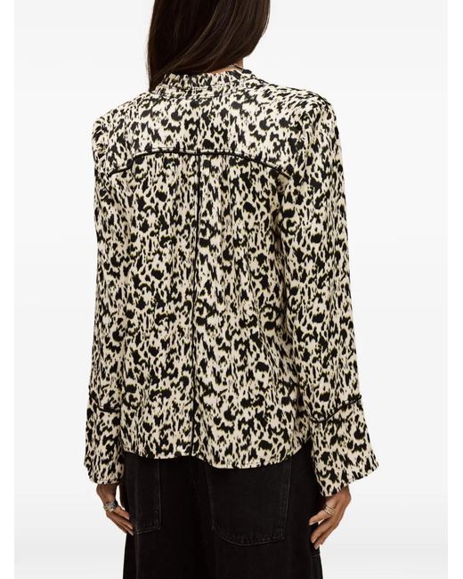 Ba&sh White Pia Patterned Blouse