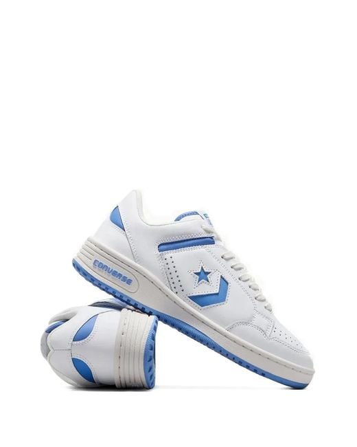 Converse Blue Star-Chevron Sneakers