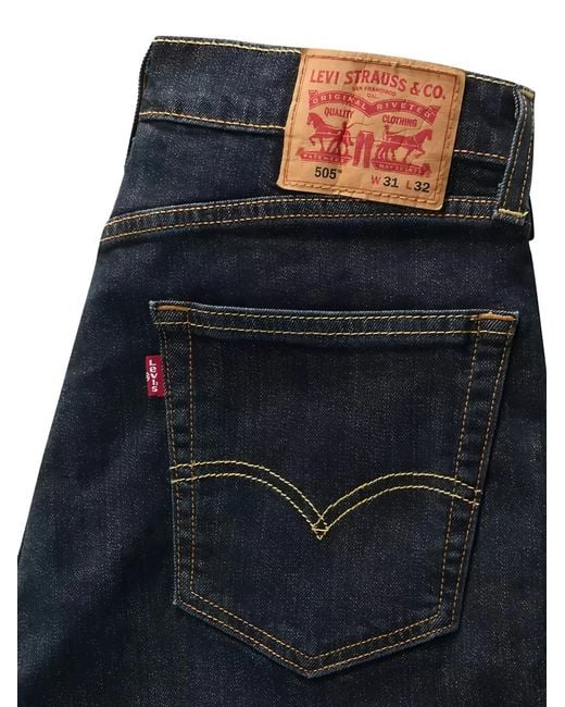 Levi's Blue 505 Regular Jeans for men