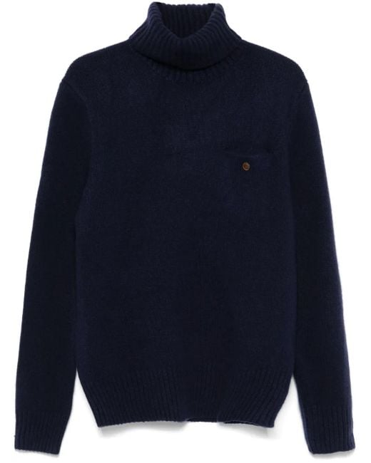 Polo Ralph Lauren Blue Roll-Neck Sweater for men