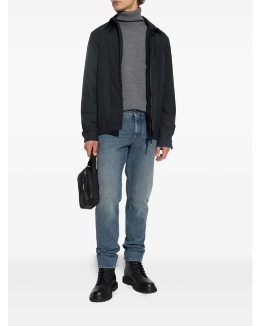Paul & Shark Blue Buttoned Panelled Jacket for men