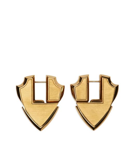 Burberry Metallic Shield Earrings