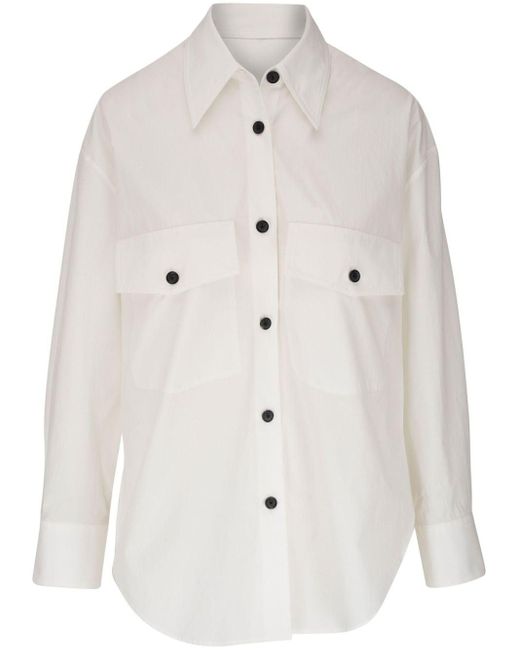 Camisa Mahmet vaquera Khaite de color White