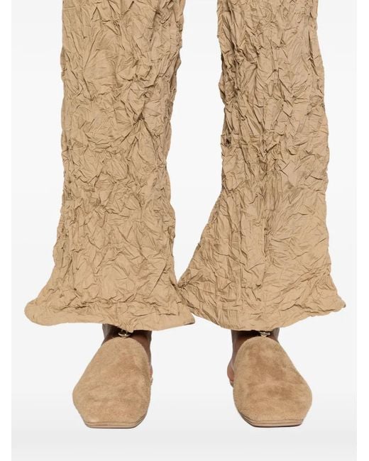 GONGDID DESIGN Natural Crinkled Trousers for men