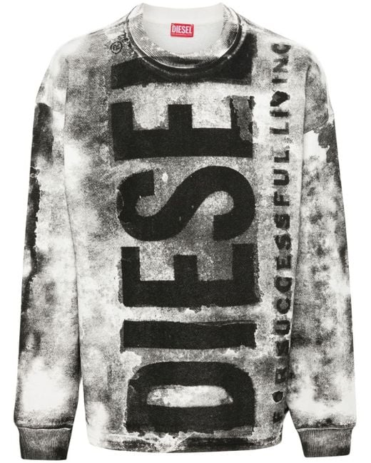 DIESEL S-Bunt-Bisc Sweatshirt in Gray für Herren