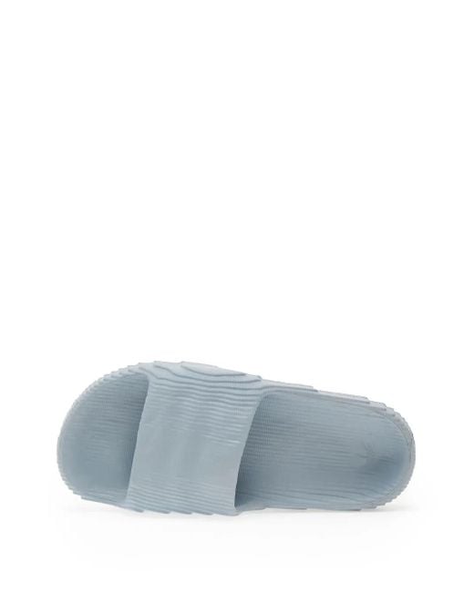 Adidas Blue Adilette 22 Textured Slides