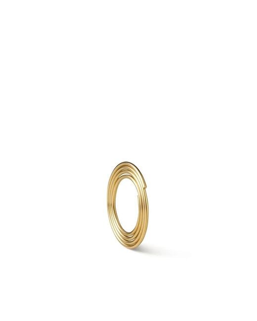 Shihara Metallic 18Kt Flat Hoop 01 Earring
