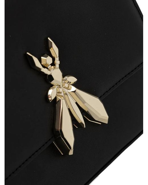 Patrizia Pepe Black Fly Leather Cross Body Bag