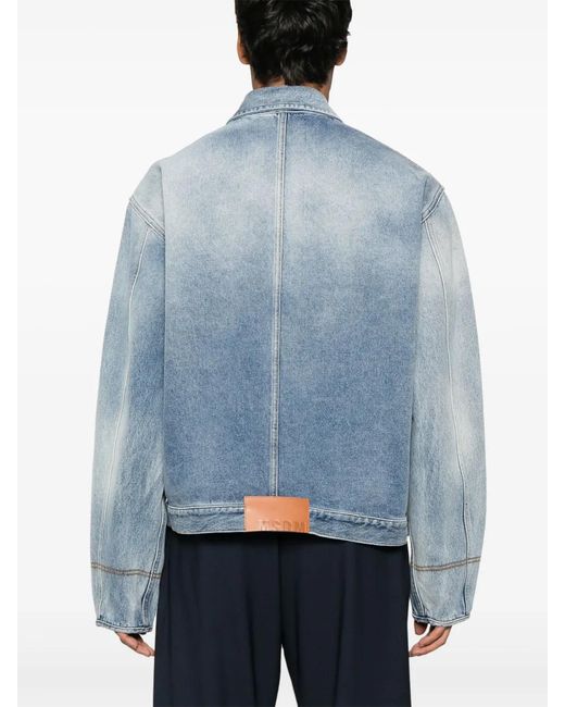 MSGM Blue Denim Jacket for men
