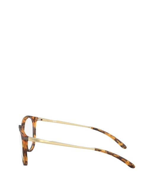 Oakley Brown Bmng Tortoiseshell-Effect Round-Frame Glasses