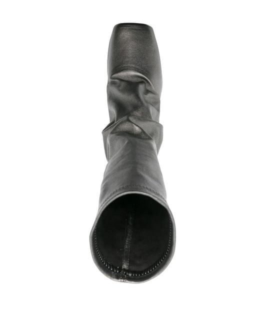 Rick Owens Gray 135Mm Platform Boots