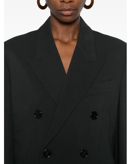 AMI Black Double-Breasted Blazer
