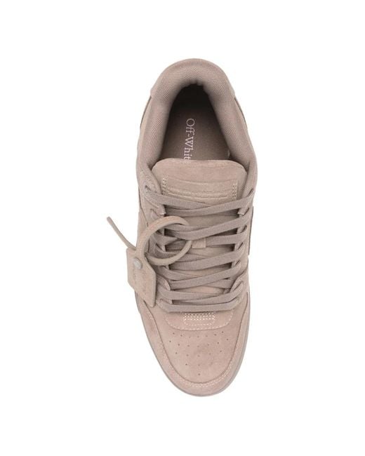 Off-White c/o Virgil Abloh Brown Arrow Suede Sneakers for men