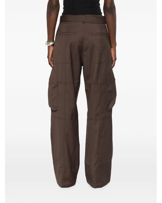 Frankie Shop Brown Kelly Belted Cargo Pants