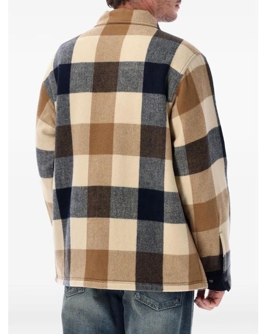 Filson Natural Check-Pattern Button-Down Jacket for men