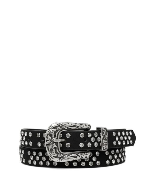 Liu Jo Black Embellished Western Buckle Belt