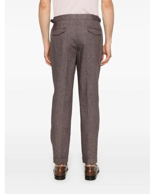 Briglia 1949 Gray Linen Trousers for men