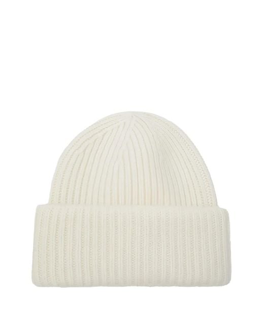 Gorro de canalé Soft Goat de color White