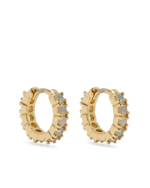 Ryenn's Eyes Metallic Aventurine Huggie Hoops