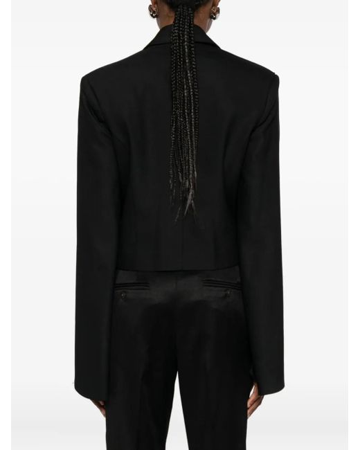 Costarellos Black Blazer mit steigendem Revers