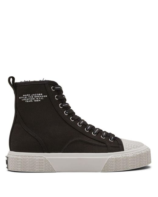 Marc Jacobs Black Canvas High-top Sneakers
