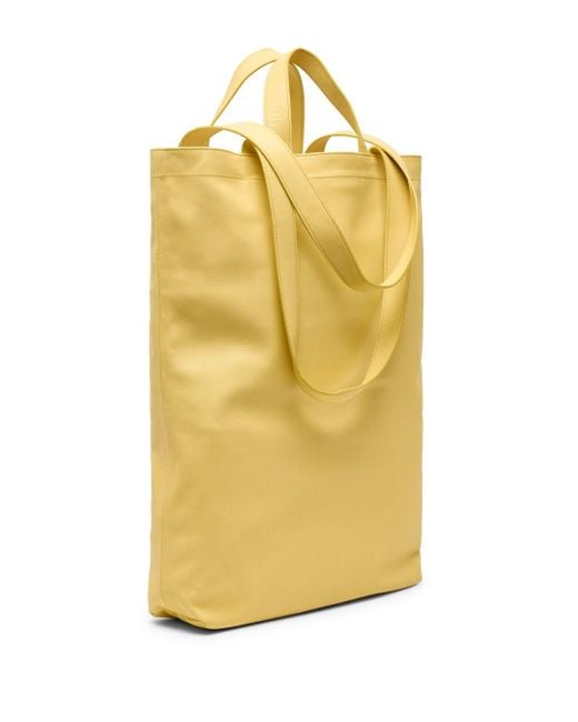 Marsèll Yellow Sporta Leather Tote Bag