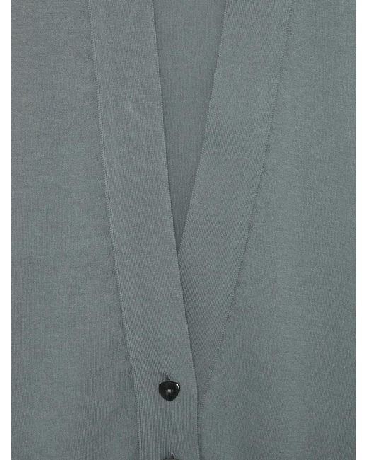 Alysi Gray Button V-Neck Cardigan