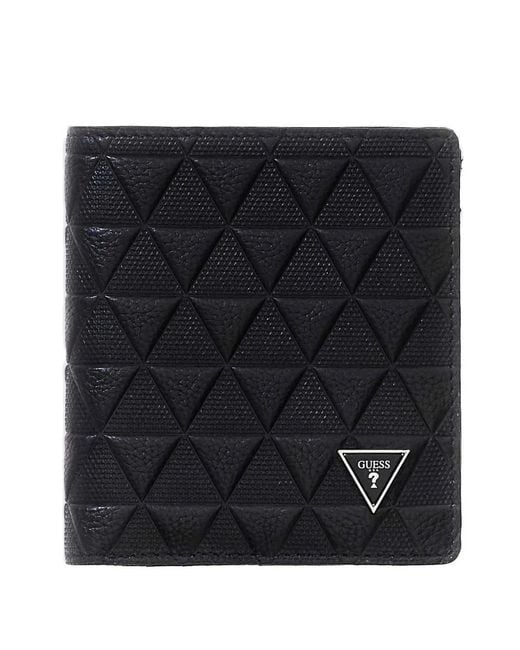 Guess Torino Portemonnaie Mit Triangel-Muster in Black für Herren