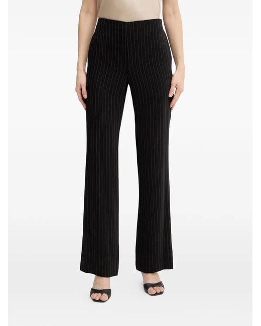 ARMANI EXCHANGE Black Pinstriped Trousers