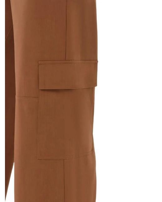 Anatomie Brown Pantalon Ample Herron À Poches Cargo