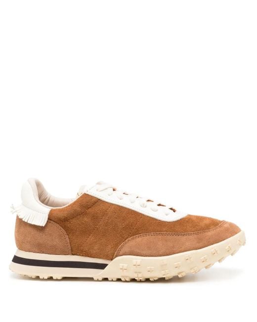 Visvim Brown Suede Lace-Up Sneakers for men