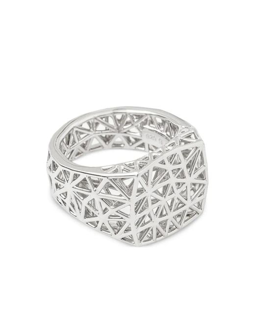 Tom Wood White Mesh-Ring