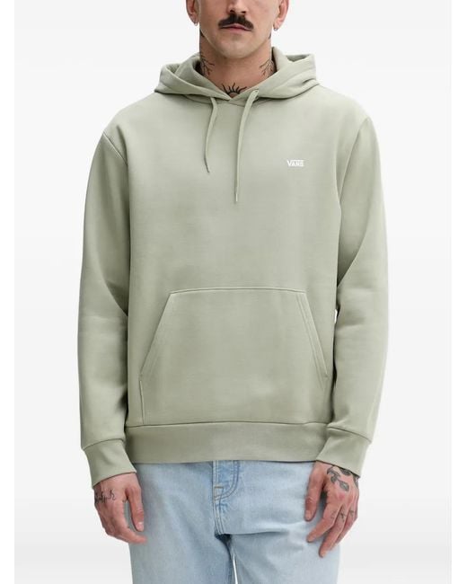 Vans Green Logo-Print Drawstring Hoodie for men