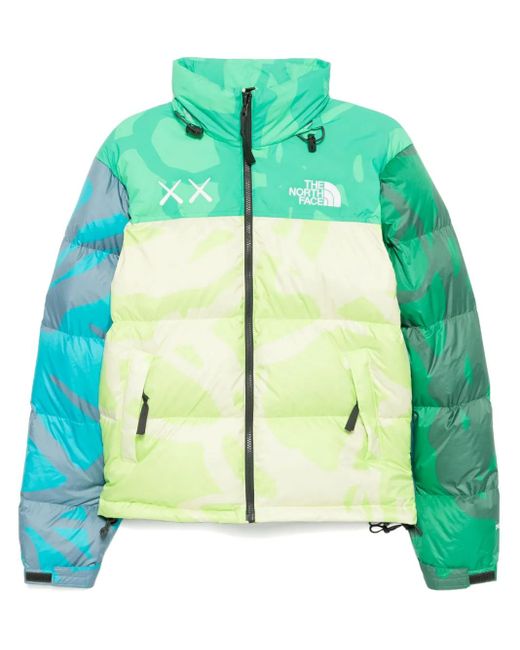 The North Face Green X Kaws Nuptse 1996 Jacke