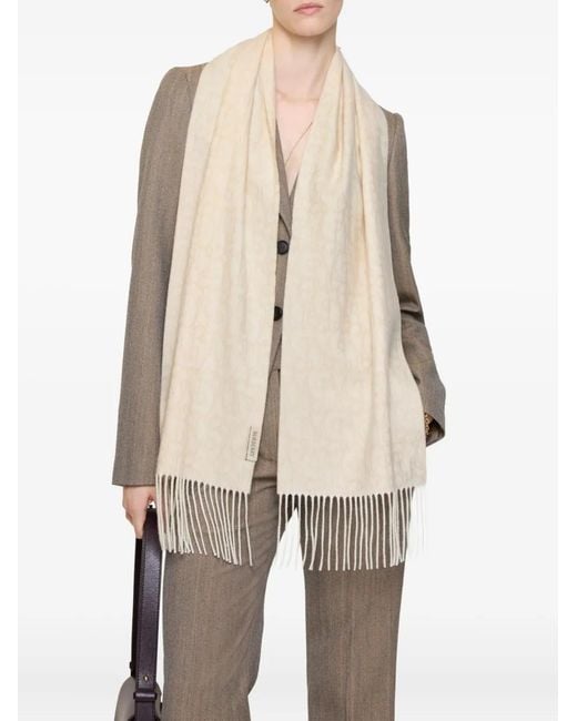 Burberry Natural B Charm Cashmere Scarf