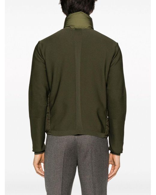 Moncler Green Logo-patch Puffer Jacket for men