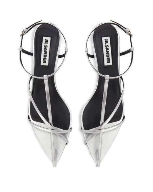 Jil Sander White Leather Sandals
