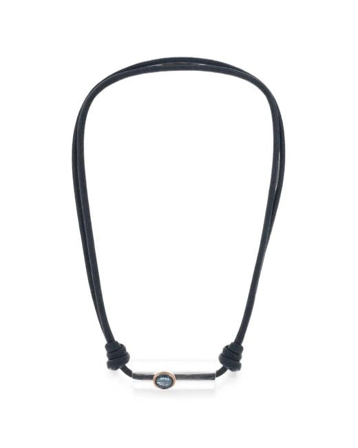 Dezso by Sara Beltran Multicolor Collier À Perles En Aigue-Marine