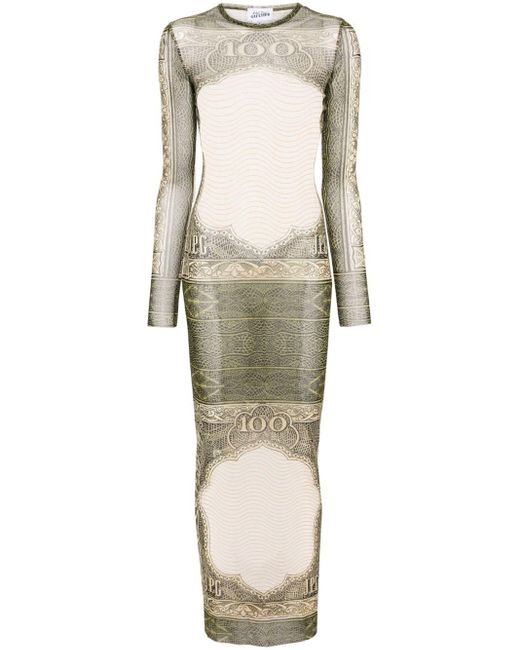 Vestido largo Catrouche Jean Paul Gaultier de color Natural