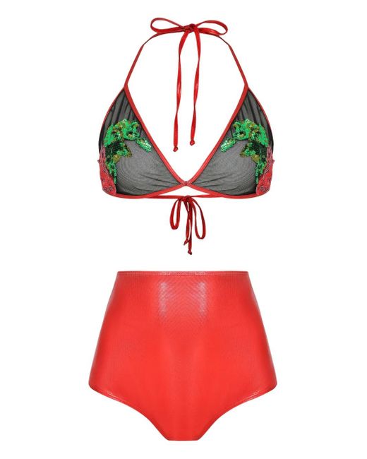 Brigitte Bardot Red Carnaval Bikini