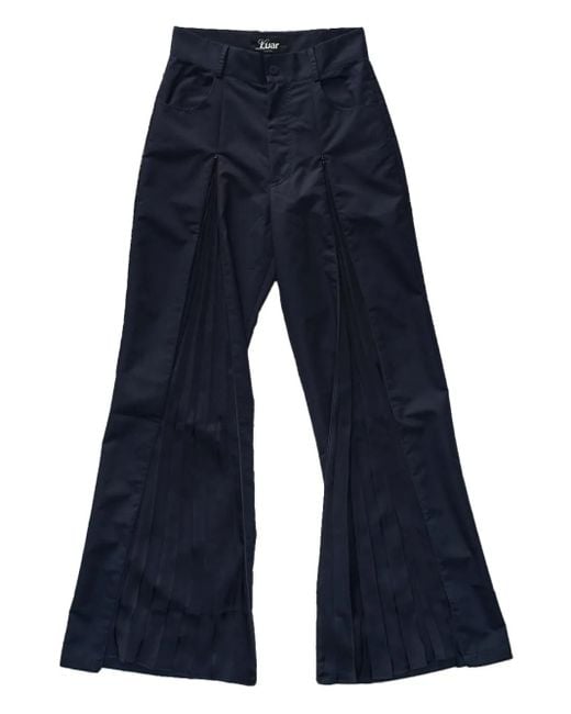 LUAR Blue Hybrid Tech Trousers for men
