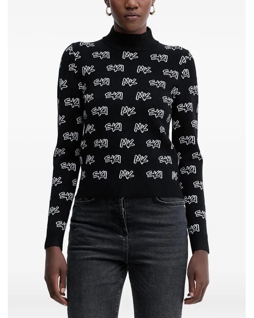 MICHAEL Michael Kors Black Mock-Neck Sweater
