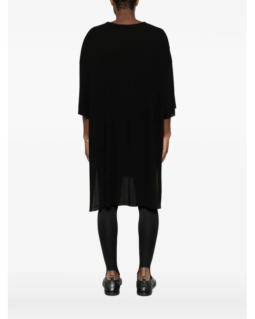 Yohji Yamamoto Black Oversized Side-Slit T-Shirt for men