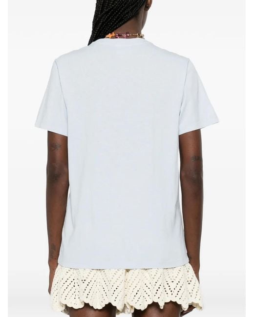 Isabel Marant White Zewel Cotton T-Shirt