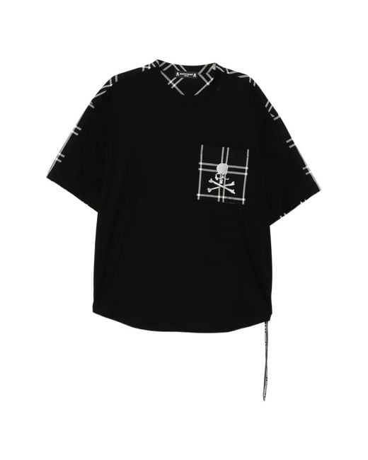 Mastermind Japan Black Plaid T-Shirt for men