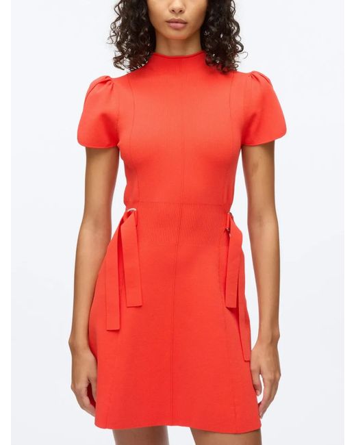 3.1 Phillip Lim Red Tulip Sleeve Knit Minidress