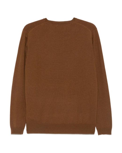 Karl Lagerfeld Brown Merino-Wool Jumper for men